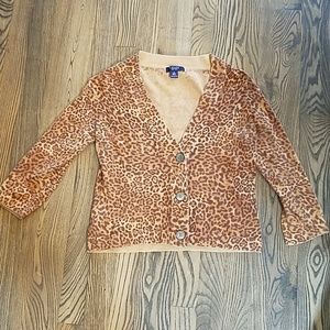 Chaps cropped cardigan